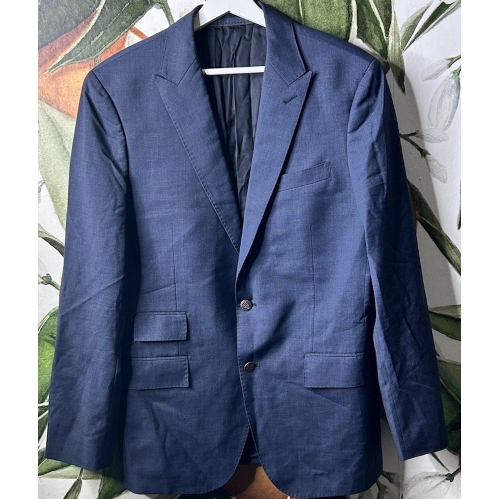 J. Crew Men's Ludlow Blazer Loro Piana Size 40R Gold Buttons Zealander Wool